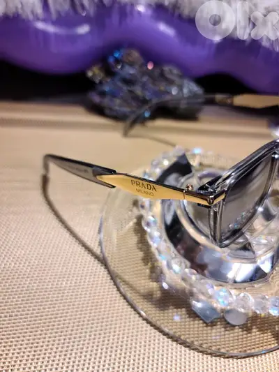 PRADA GREY GOLD luxury sunglasses