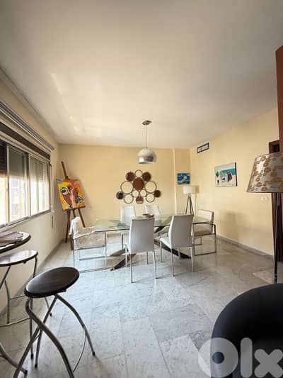 Furnished Apartment in a nice street in Naccache W/ partial sea view.