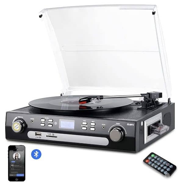 DIGITNOW Bluetooth Record Player with Stereo Speakers,/4$ delivery 0