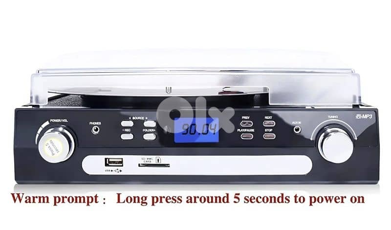 DIGITNOW Bluetooth Record Player with Stereo Speakers,/4$ delivery 3