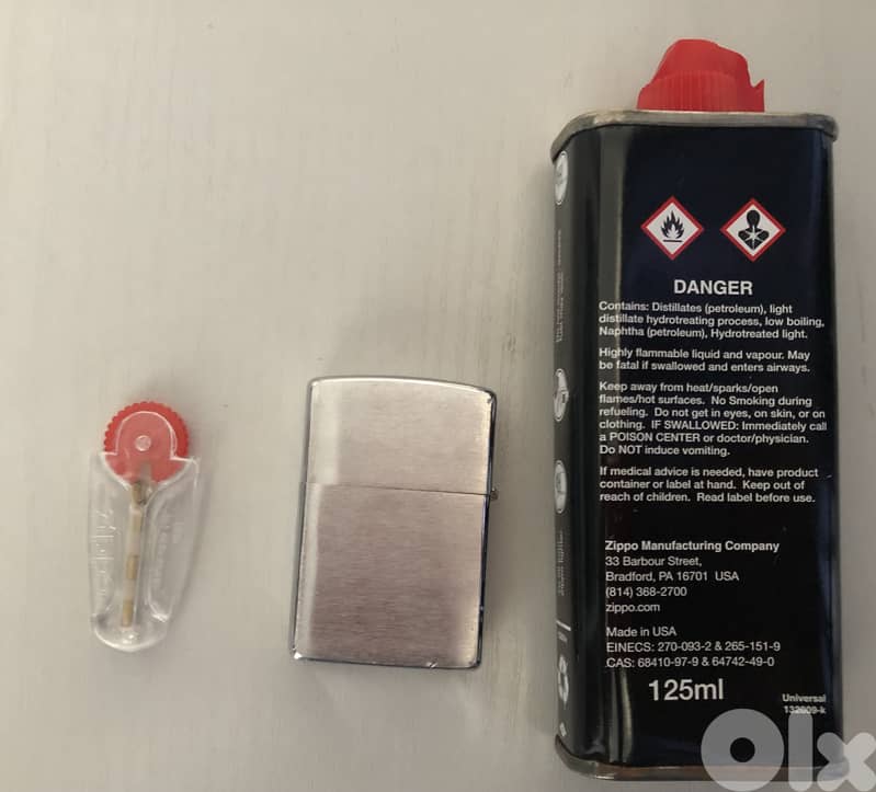 Zippo lighter Fluid and Flint 1