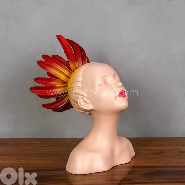 Innocent Flame Resin Sculpture – Soft Face, Sharp Flame, All Drama 2