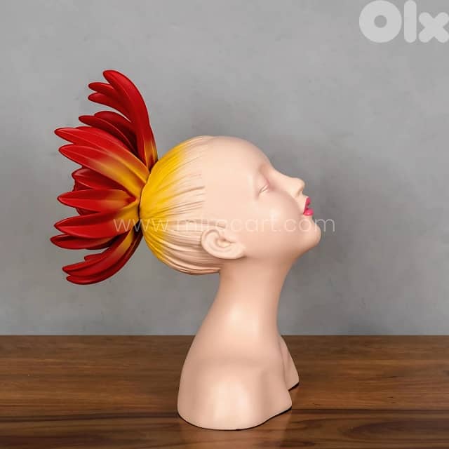 Innocent Flame Resin Sculpture – Soft Face, Sharp Flame, All Drama 4