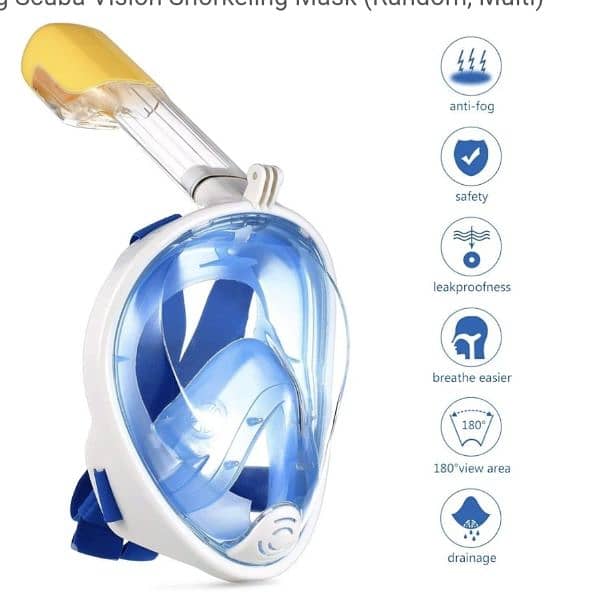snorkeling mask Anti-fogging Viewing Window/4$ delivery 3