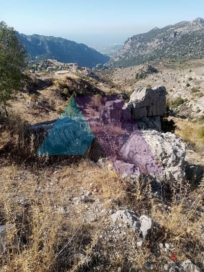 1100 m2 Land + open mountain / sea view 4 sale in Tanourine - تنورين
