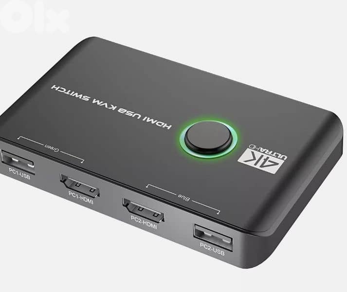 Jancane 4K KVM Switch HDMI 2 Port Box USB HDMI cables/4$ delivery 5