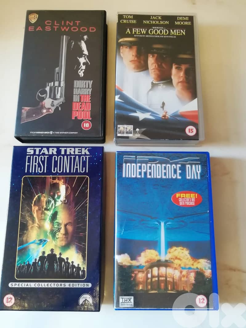 VHS cassettes many titles & genre prices start at 4$ 0