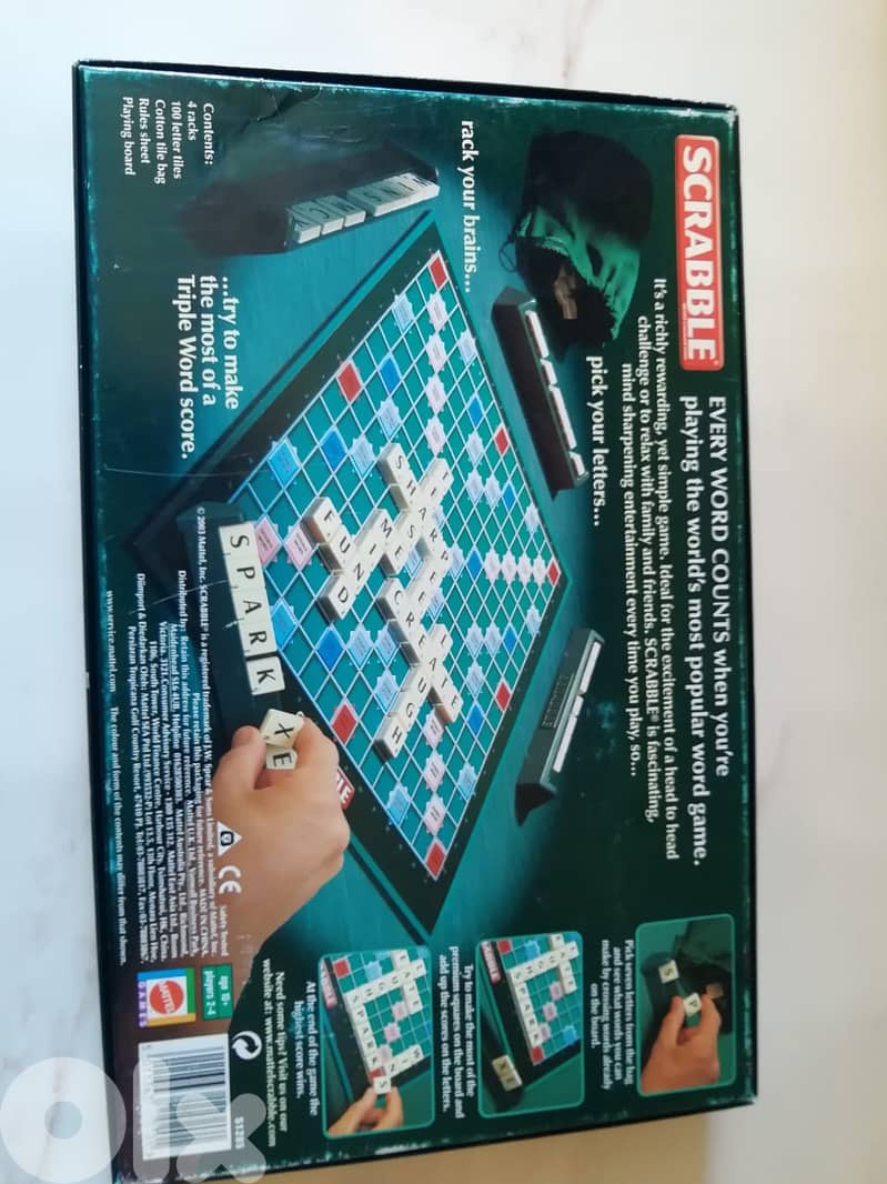 Scrabble original by Mattel 3