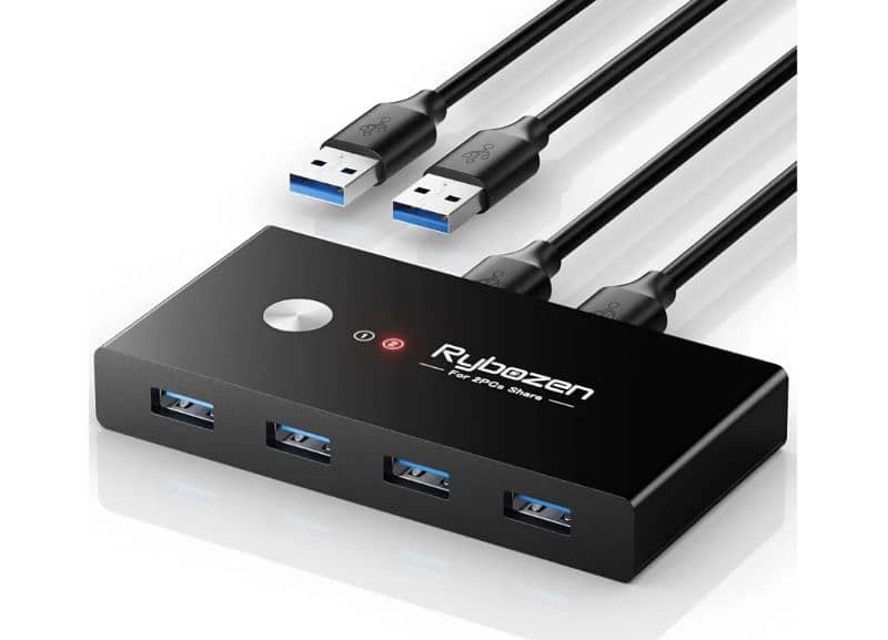 RYBOZEN,USB 3.0 Switch Selector,2 PC Sharing 4 USB Devices/4$ delivery 2