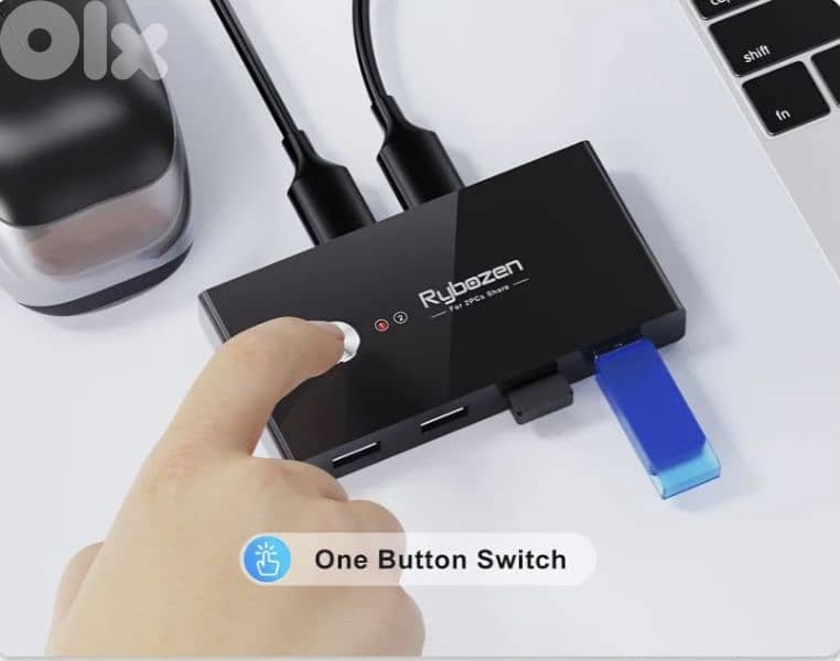 RYBOZEN,USB 3.0 Switch Selector,2 PC Sharing 4 USB Devices/4$ delivery 3