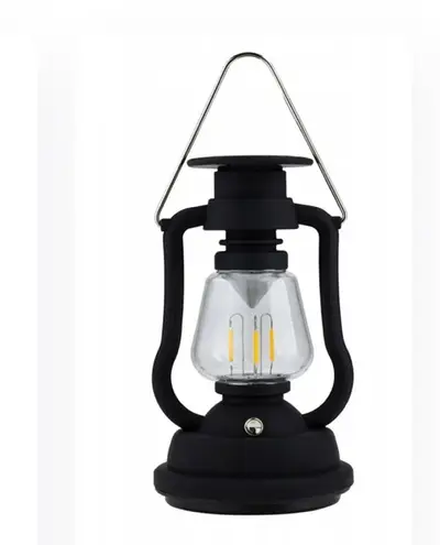 Beautiful outdoor crank solar lamp and extra charging method