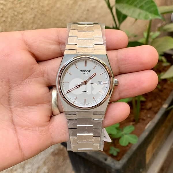 Tissot prx white and gold 1