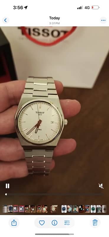 Tissot prx white and gold 2