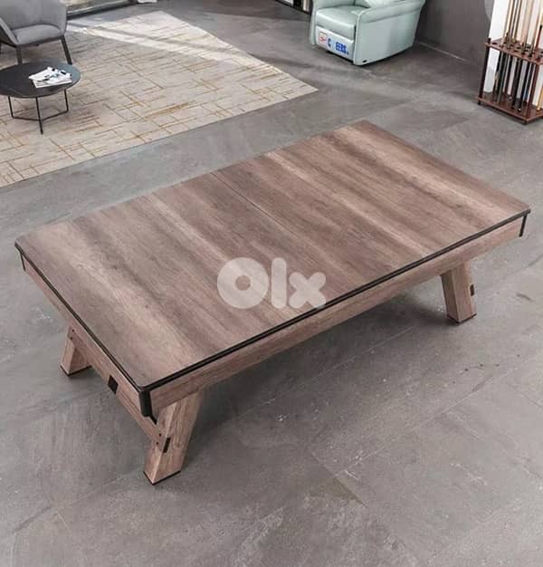 8ft 3in1 Pool Table Billiard Ping Pong Dinning table 3