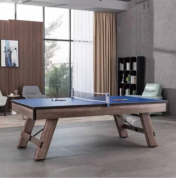 8ft 3in1 Pool Table Billiard Ping Pong Dinning table 5