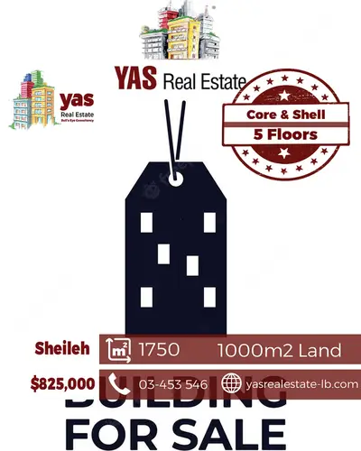 Sheileh 1750m2 | 5 Floors Building | Core & Shell | Prime Location |BA