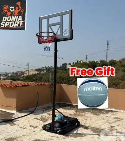 145$ basketball hoop with (FREE BASKETBALL MOLTEN)