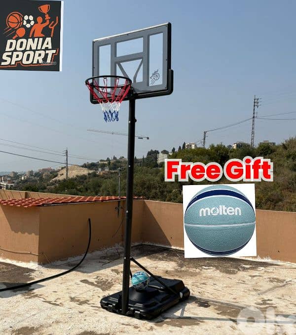 145$ basketball hoop with (FREE BASKETBALL MOLTEN) 0