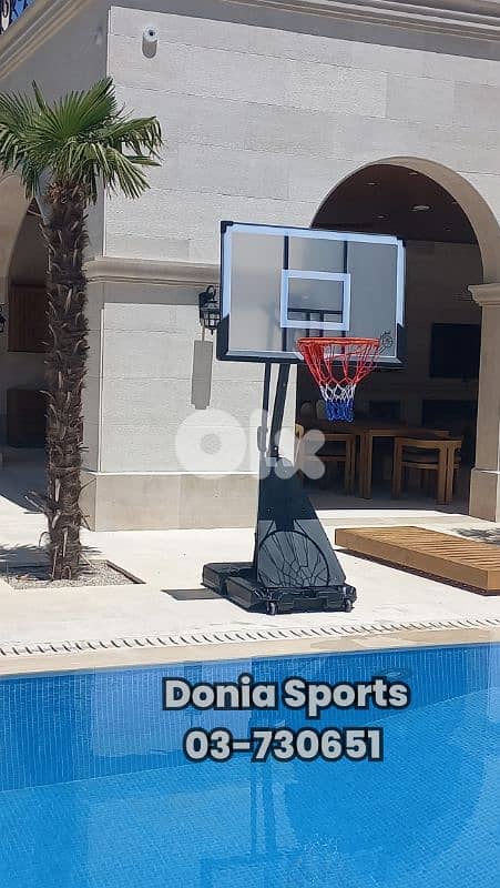 Now 230$ before380$ movable basketball hoop(swimming pool mode) 0