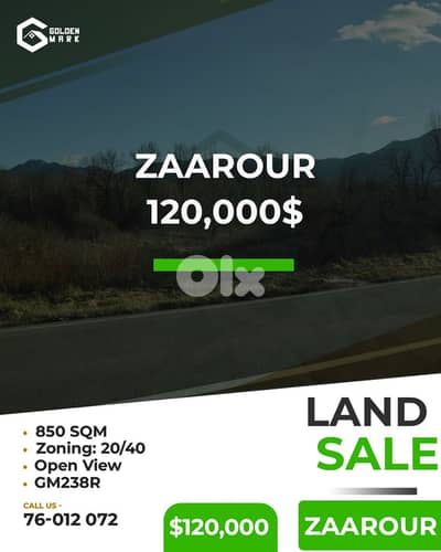 GMC238RAJ - Land for sale in Zaarour - أرض للبيع في الزعرور