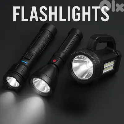 25W Super Bright Rechargeable LED Flashlight - مصباح يدوي