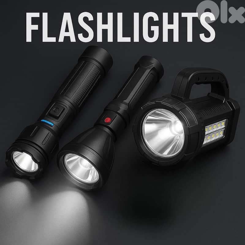 25W Super Bright Rechargeable LED Flashlight - مصباح يدوي 0