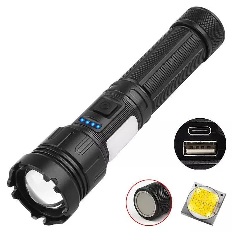25W Super Bright Rechargeable LED Flashlight - مصباح يدوي 1