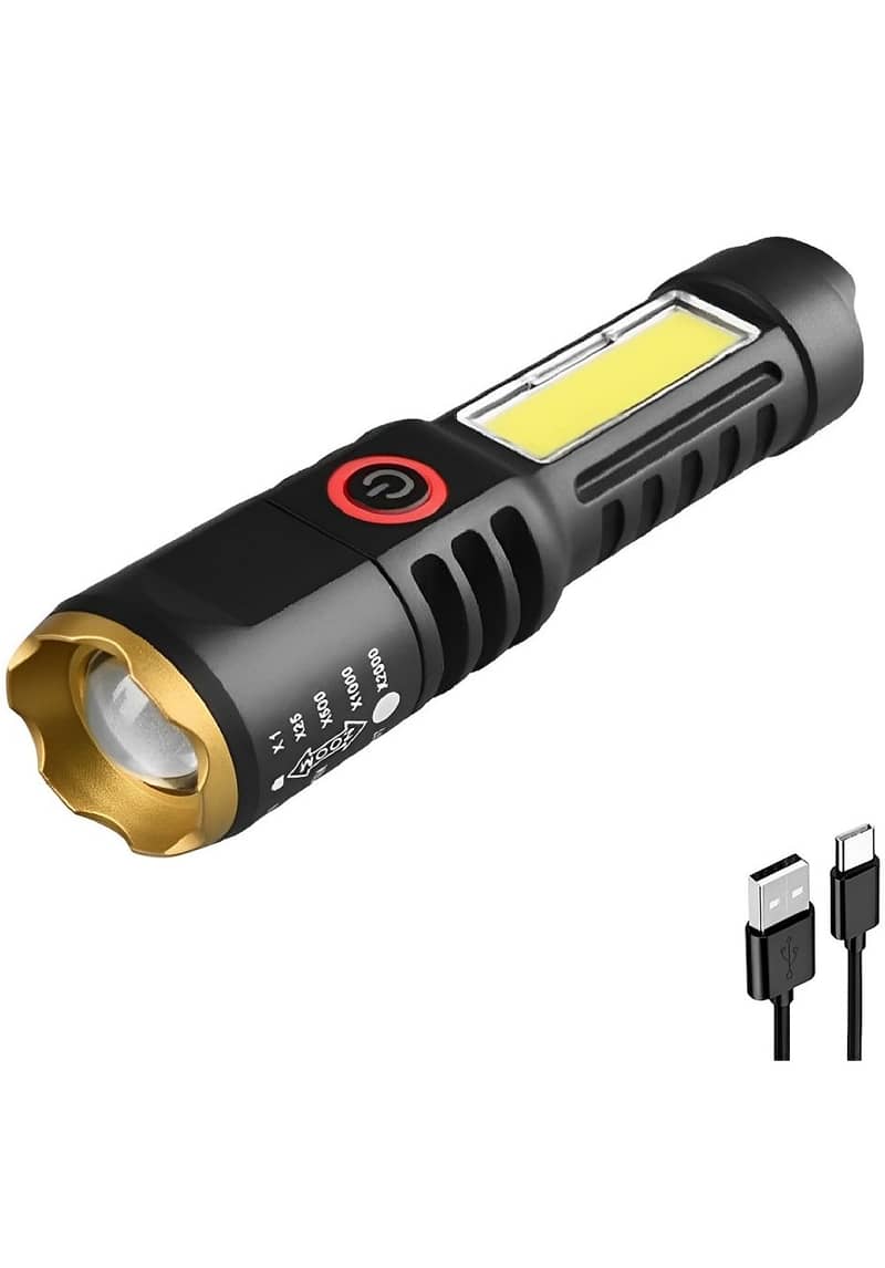 25W Super Bright Rechargeable LED Flashlight - مصباح يدوي 12