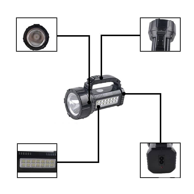 25W Super Bright Rechargeable LED Flashlight - مصباح يدوي 14