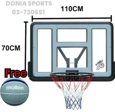 95$ buy basketball wall hoop( get basketball Molten free)