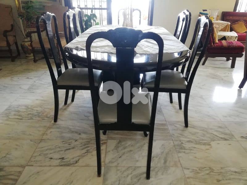 For Sale: Elegant Dining Room Set with Vitrine 1