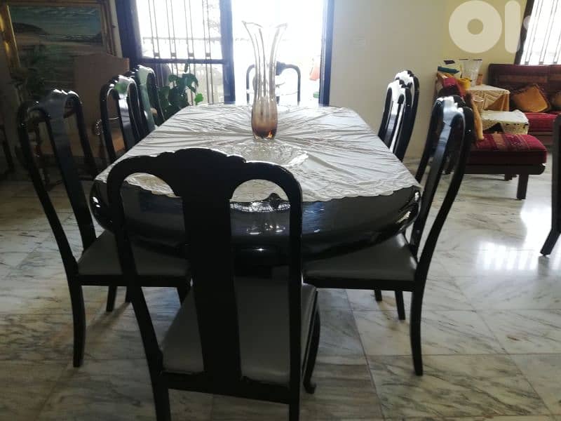 For Sale: Elegant Dining Room Set with Vitrine 2