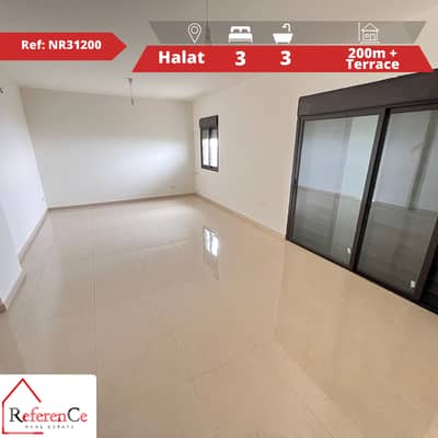 Apartment with terrace in Halat شقة مع تراس في حالات