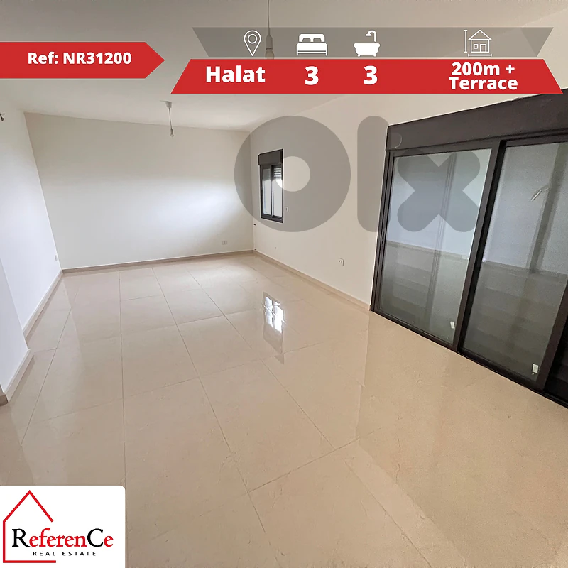 Apartment with terrace in Halat شقة مع تراس في حالات