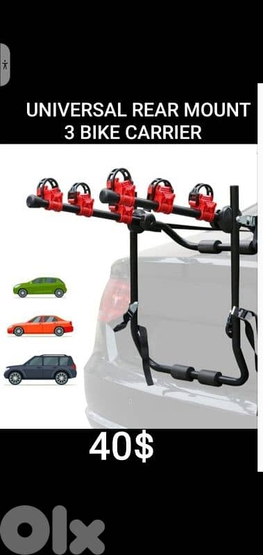 porte velo / bike rack for three bikes (brand new) 0