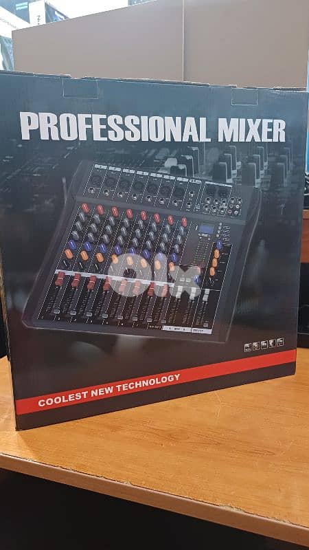 mixer 8 channel,usb,bt,aux,echo, new in box 2