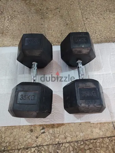 dumbells 70kg like new