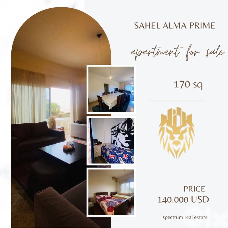 APARTMENT FOR SALE IN SAHEL ALMA PRIME (170SQ) ,(SAL-166) 0