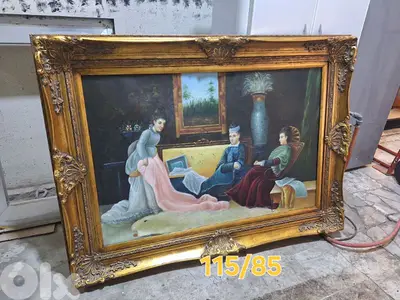 لوحة رسم زيتي مميزة اوروبية