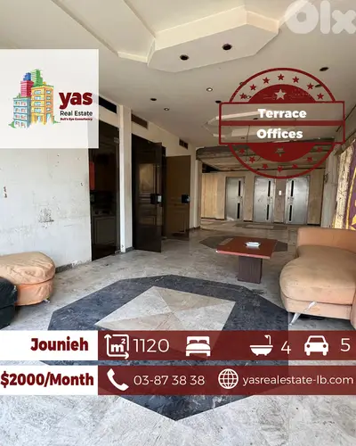 Jounieh 1120m2 | Terrace | Panoramic View | Offices | EH