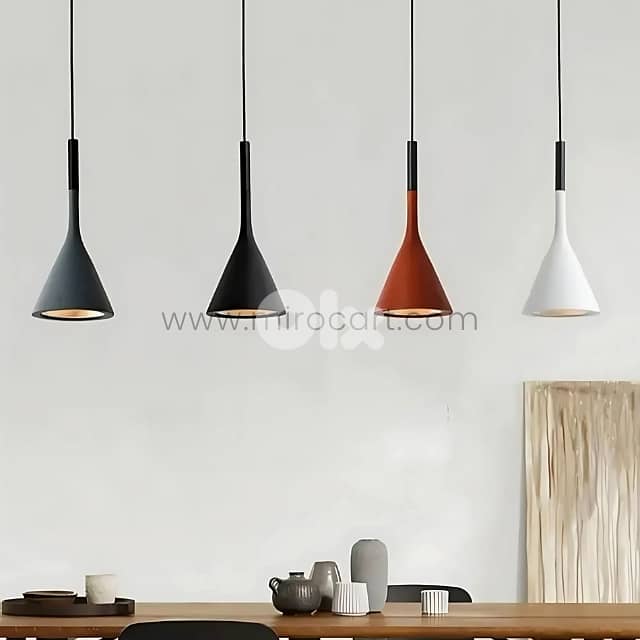 Nordic Pendant Lamp – Ceiling/Wall Light, Adjustable Cord, 4 Colors 1