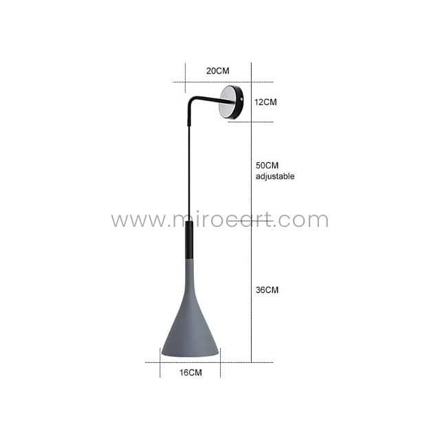 Nordic Pendant Lamp – Ceiling/Wall Light, Adjustable Cord, 4 Colors 12