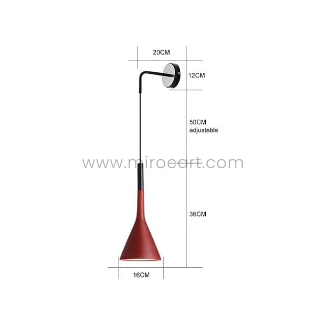 Nordic Pendant Lamp – Ceiling/Wall Light, Adjustable Cord, 4 Colors 13