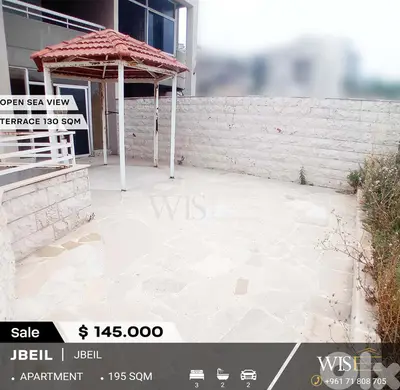 195 SQM Apartment with terrace for SALE in Halat-Jbeil !