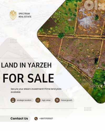 YARZEH PRIME LOCATION LAND 1500SQ SEA VIEW , (BA-453)