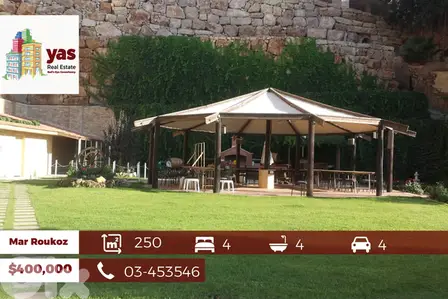Mar Roukoz 250m2 | 200m2 Garden | Excellent Condition | PA |