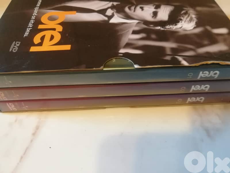 Brel "Comme quand on etait beau" 3 DVDs box set 3
