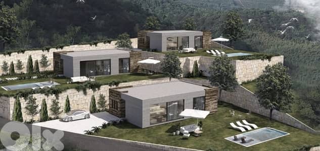 Three Stand Alone Villas  in Batroun for sale  25 min away