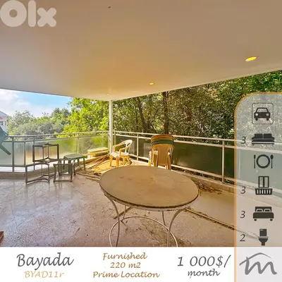 Biyada | Charming 220m² + Terrace | 2 Balconies | Prime Location | GF