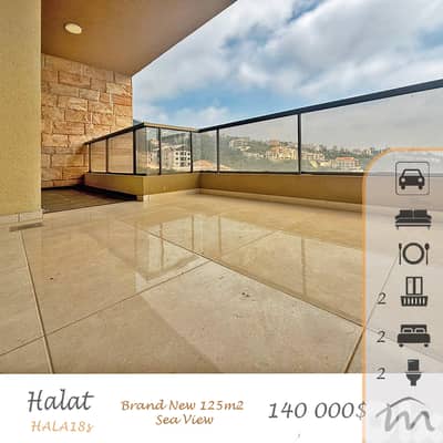 Halat | Brand New 125m² 2 Bedrooms | 2 Balconies | Panoramic Sea View